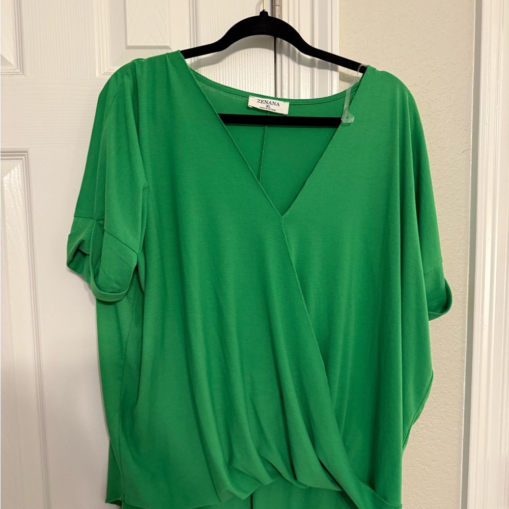 Zenana Outfitters Green Women's Blouse